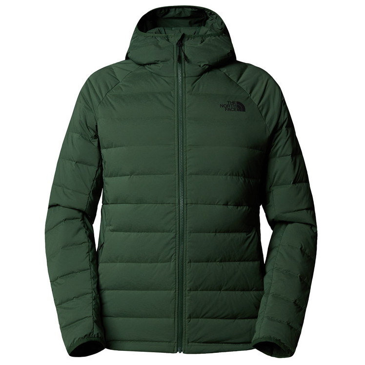 Dámská bunda The North Face W Belleview Stretch Down Hoodie Velikost: L / Barva: zelená