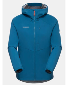 Dámská bunda Mammut Ultimate Comfort SO Hooded Jacket Women Velikost: M / Barva: světle modrá