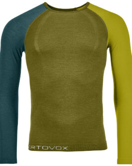 Pánské triko Ortovox 120 Comp Light Long Sleeve M Velikost: L / Barva: zelená