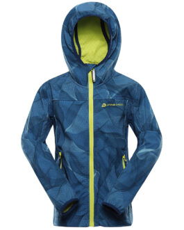 Dětská softshellová bunda Alpine Pro Hooro Dětská velikost: 140-146 / Barva: modrá