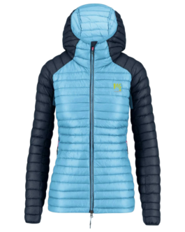 Dámská péřová bunda Karpos Alagna Down W Jacket Velikost: L / Barva: modrá/světle modrá