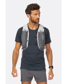 Běžecká vesta Rab Veil 6 Velikost: S / Barva: šedá/černá