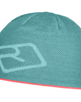 Čepice Ortovox Merino Logo Knit Beanie Barva: světle modrá