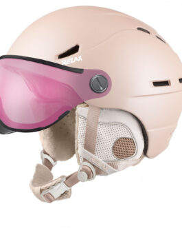 Lyžařská přilba Relax Patrol Visor Velikost helmy: 56-58 cm / Barva: béžová