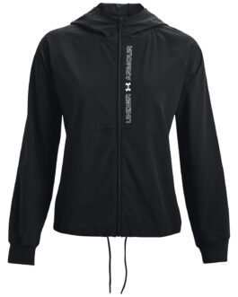 Dámská bunda Under Armour Woven FZ Jacket Velikost: XL / Barva: černá