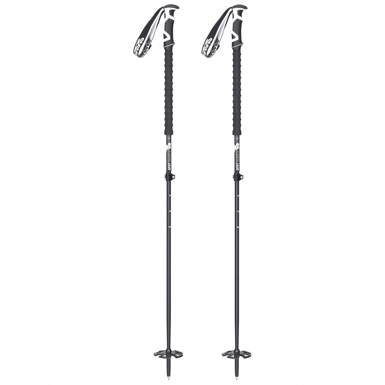 Skialpové hole K2 Lockjaw Alu/EVA Barva: černá/bílá