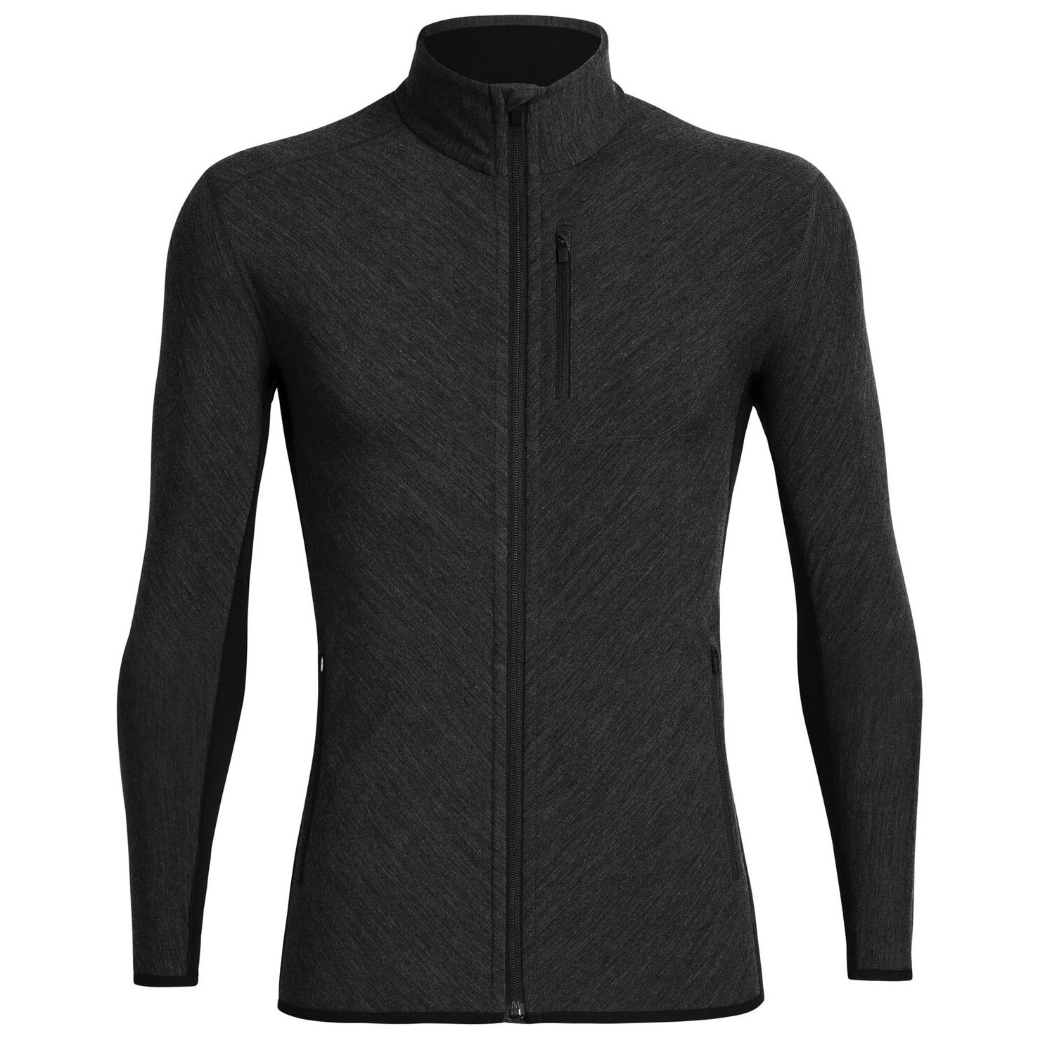 Pánská funkční mikina Icebreaker Descender LS Zip Velikost: L / Barva: tmavě šedá