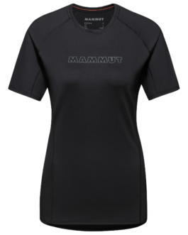 Dámské triko Mammut Selun FL T-Shirt Women Logo Velikost: L / Barva: černá