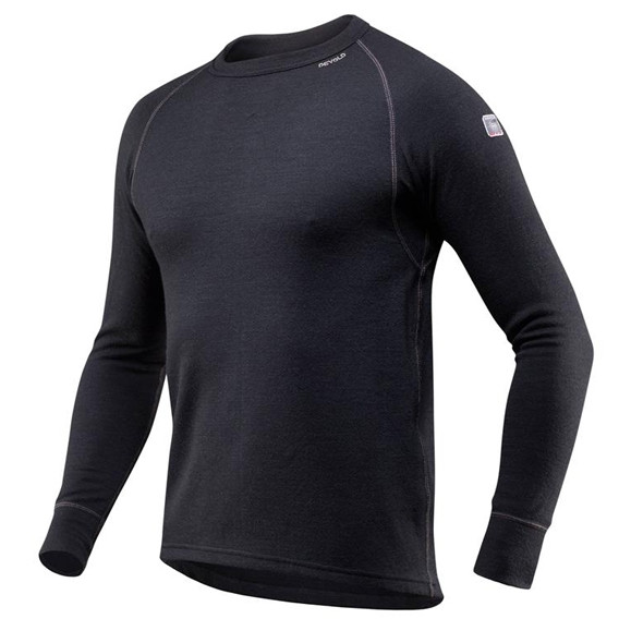 Pánské triko Devold Expedition Man Shirt Velikost: XL / Barva: černá