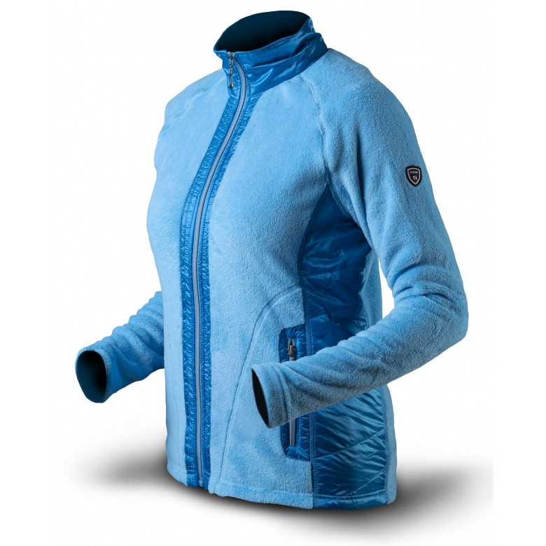 Dámská mikina Trimm FLOWERS Velikost: XL / Barva: modrá