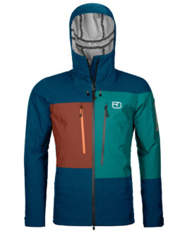 Pánská bunda Ortovox 3L Deep Shell Jacket Velikost: M / Barva: modrá