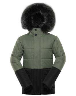 Dětská zimní bunda Alpine Pro Egypo Dětská velikost: 104-110 / Barva: zelená