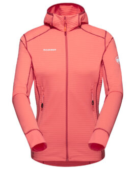 Dámská funkční mikina Mammut Taiss Light ML Hooded Jacket Women Velikost: L / Barva: růžová