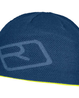 Čepice Ortovox Merino Logo Knit Beanie Barva: modrá