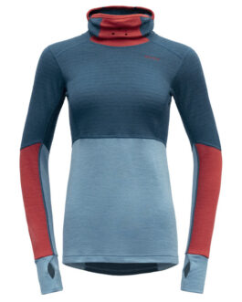 Dámská funkční mikina Devold Expedition Arctic Pro Hoodie Velikost: L / Barva: modrá/světle modrá
