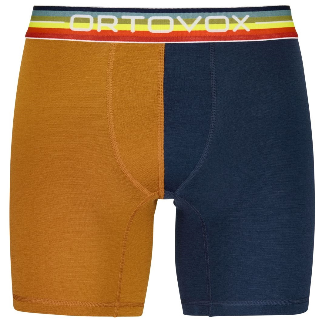 Pánské boxerky Ortovox 185 Rock'N'Wool Boxer M Velikost: XL / Barva: modrá