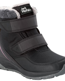 Dětské boty Jack Wolfskin Polar Wolf Texapore Mid Vc K Velikost bot (EU): 39 / Barva: černá/růžová