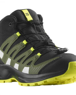 Dětské boty Salomon Xa Pro V8 Mid Climasalomon™ Waterproof Velikost bot (EU): 34 / Barva: černá/žlutá