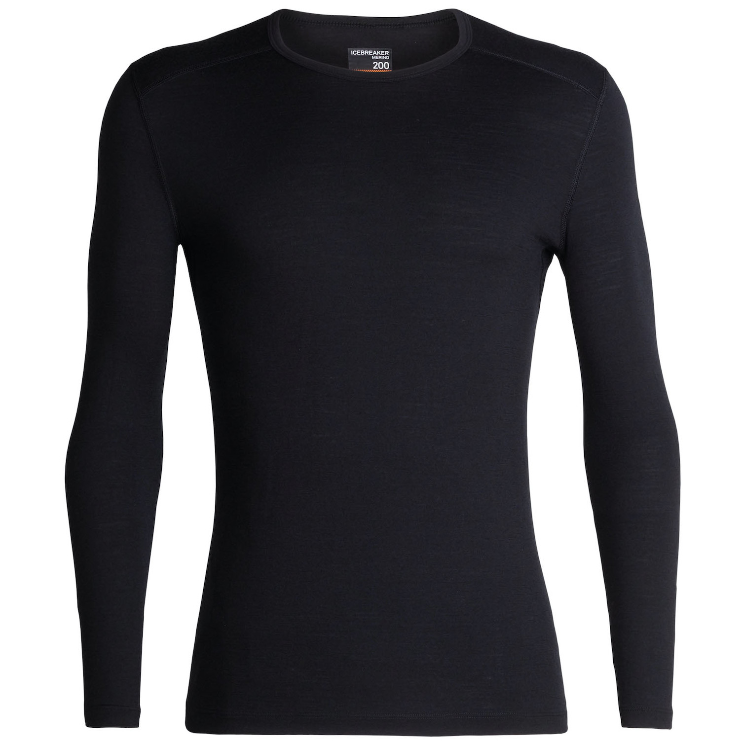 Pánské triko Icebreaker Mens 200 Oasis LS Crewe Velikost: XL / Barva: černá