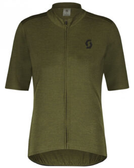 Pánský cyklistický dres Scott Gravel Merino SS Velikost: M / Barva: zelená