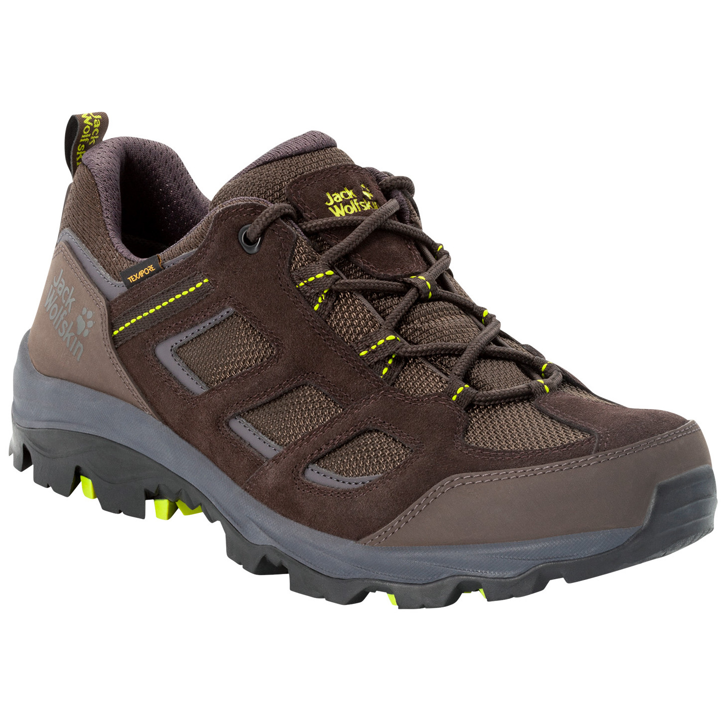 Pánské boty Jack Wolfskin Vojo 3 Texapore Low M Velikost bot (EU): 46 / Barva: zelená/hnědá