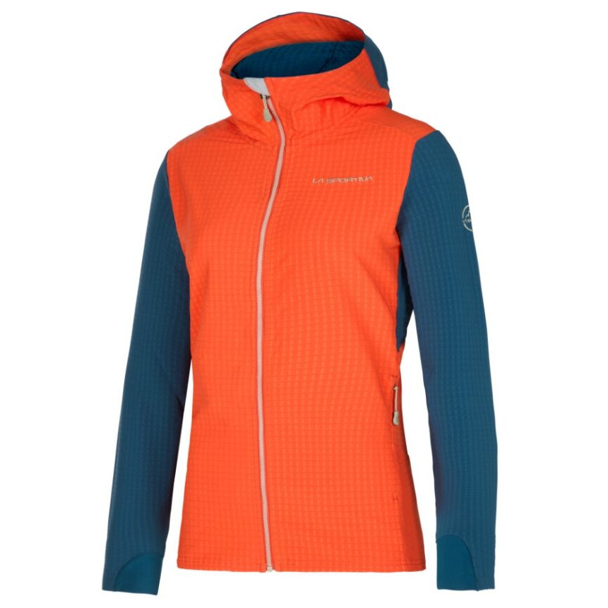 Dámská bunda La Sportiva Descender Storm Jkt W Velikost: M / Barva: červená/modrá