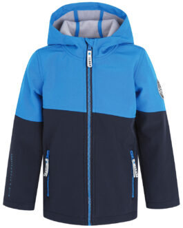 Dětská softshellová bunda Loap London Dětská velikost: 146-152 / Barva: modrá/šedá