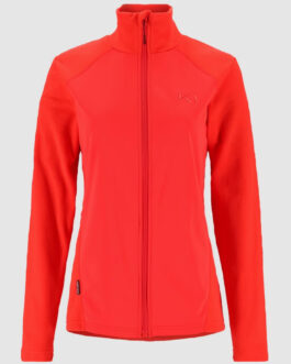 Dámská mikina Kari Traa Kari F/Z Fleece Velikost: M / Barva: červená/oranžová