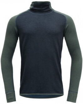 Pánské funkční triko Devold Kvitegga Merino 230 H. Neck Velikost: L / Barva: modrá/zelená
