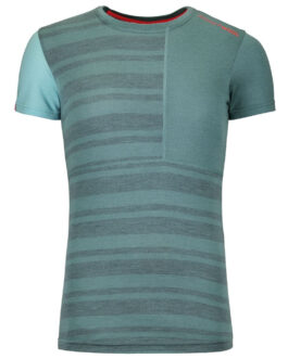 Dámské funkční triko Ortovox W’s 185 Rock’n’Wool Short Sleeve W Velikost: M / Barva: šedá