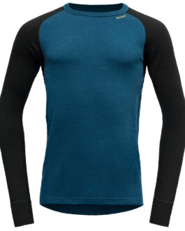 Pánské triko Devold Expedition Man Shirt Velikost: M / Barva: modrá/černá