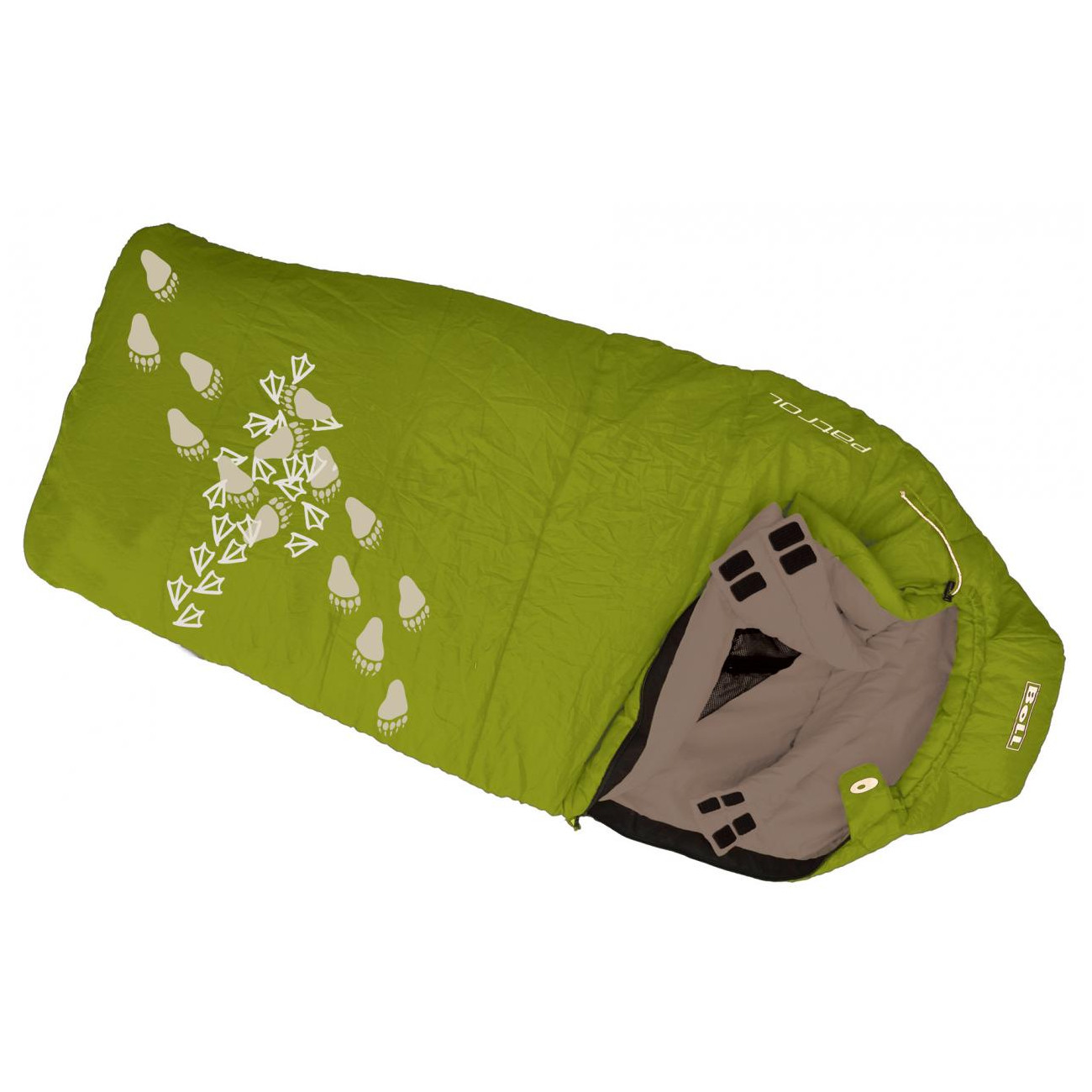 Dětský spacák Boll Patrol Zip: Levý / Barva: zelená