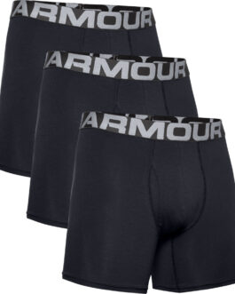 Pánské boxerky Under Armour Charged Cotton 6in 3 Pack Velikost: XL / Barva: černá