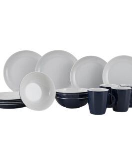 Sada nádobí Gimex Solid Line Blue/White 16 pcs Barva: modrá