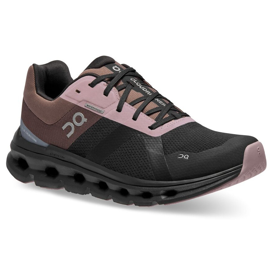 Dámské běžecké boty On Running Cloudrunner Waterproof Black/Grape Velikost bot (EU): 38