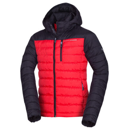 Pánská zimní bunda Northfinder Ron Velikost: XL / Barva: červená/černá