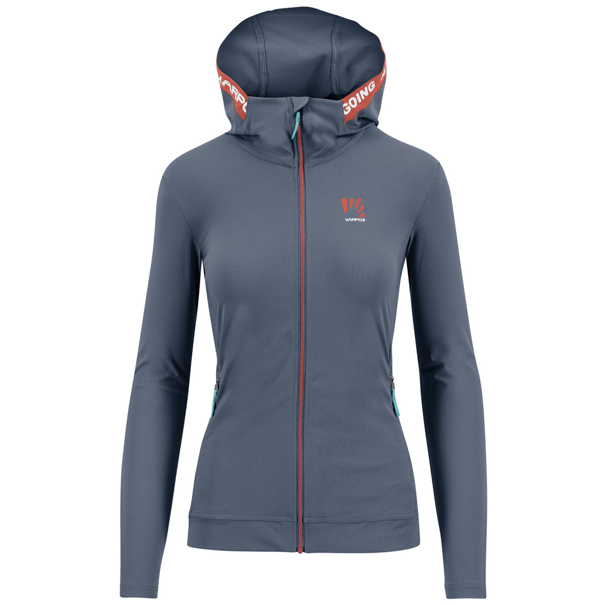 Dámská mikina Karpos Easyfrizz W Full-Zip Hoodie Velikost: M / Barva: šedá