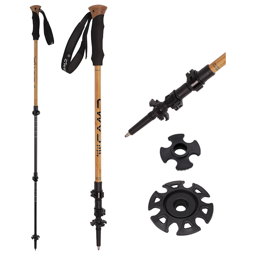 Trekové hole Camp Backcountry Bamboo Barva: hnědá