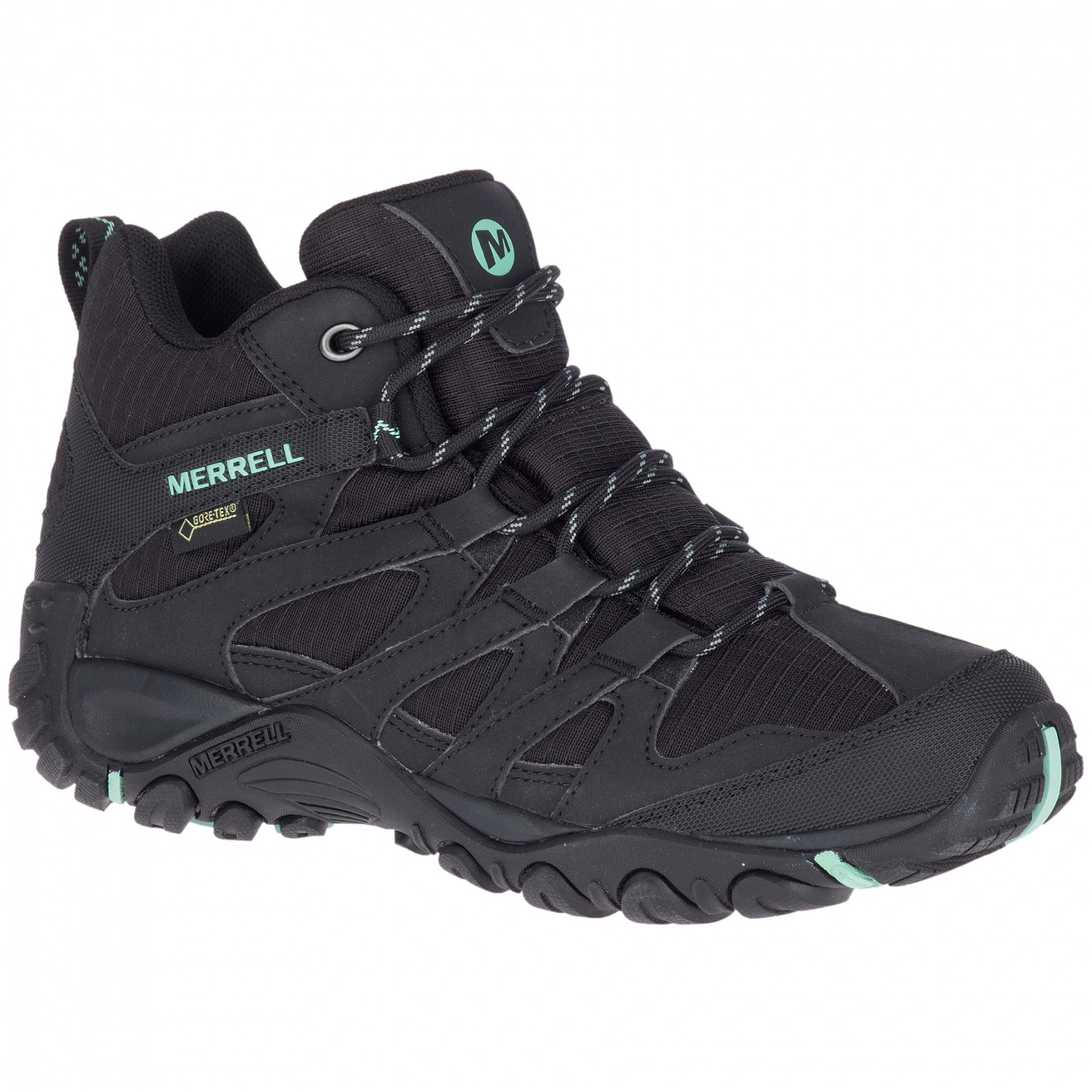 Dámské turistické boty Merrell Claypool Sport Mid Gtx Velikost bot (EU): 38 / Barva: černá/modrá