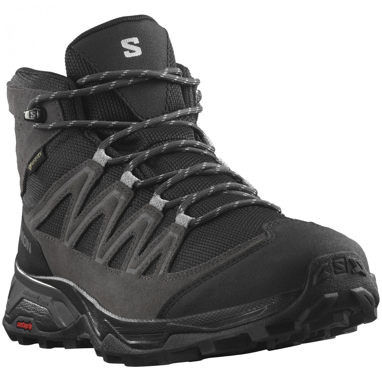Pánské boty Salomon X Ward Leather Mid Gore-Tex Velikost bot (EU): 46 (2/3) / Barva: černá