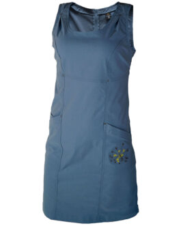 Dámské šaty Warmpeace Friday Better Velikost: M / Barva: modrá/šedá