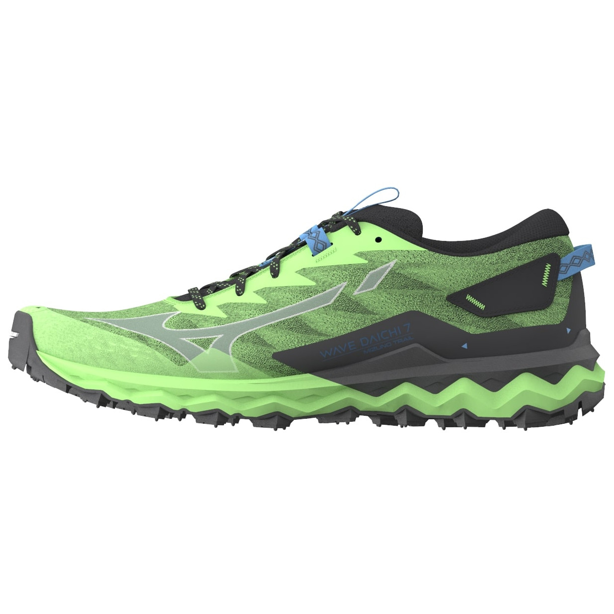 Pánské běžecké boty Mizuno Wave Daichi 7 Velikost bot (EU): 46 / Barva: zelená/černá
