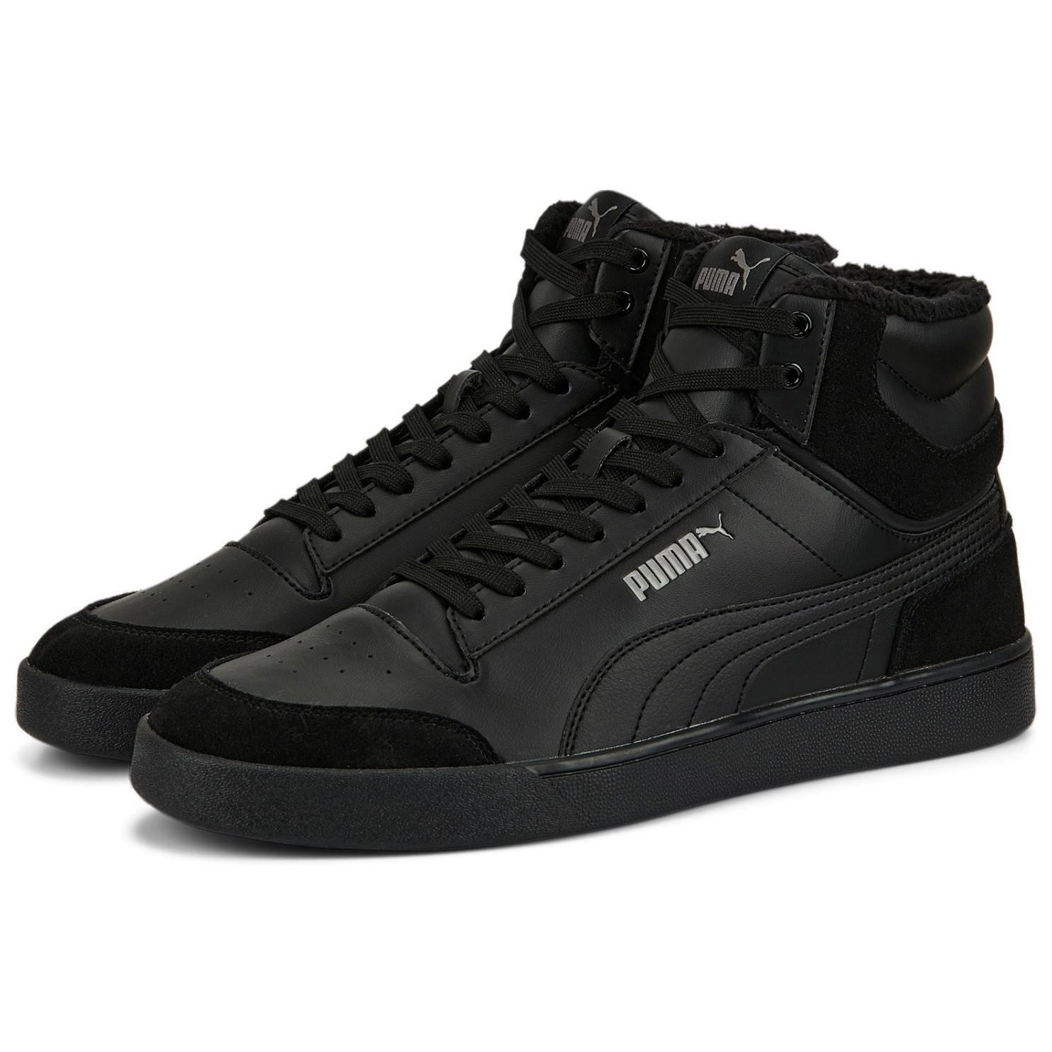 Pánské boty Puma Shuffle Mid Fur Velikost bot (EU): 43 / Barva: černá
