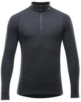 Pánský rolák Devold Duo Active Man Zip Neck Velikost: M / Barva: černá