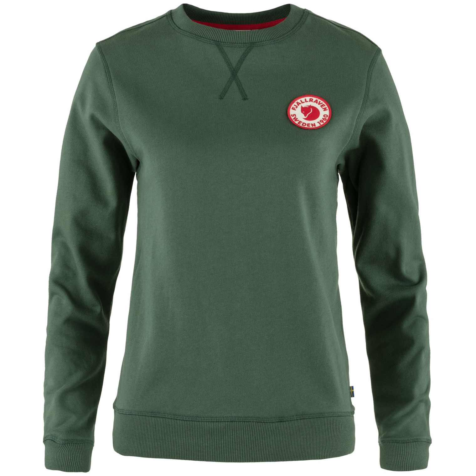 Dámský svetr Fjällräven 1960 Logo Badge Sweater Velikost: XS / Barva: zelená