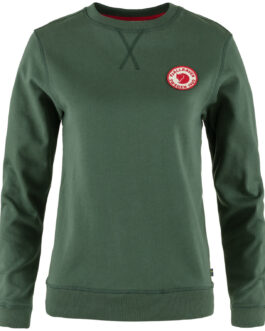 Dámský svetr Fjällräven 1960 Logo Badge Sweater Velikost: M / Barva: zelená