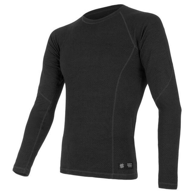 Pánské funkční triko Sensor Merino DF Velikost: M / Barva: černá