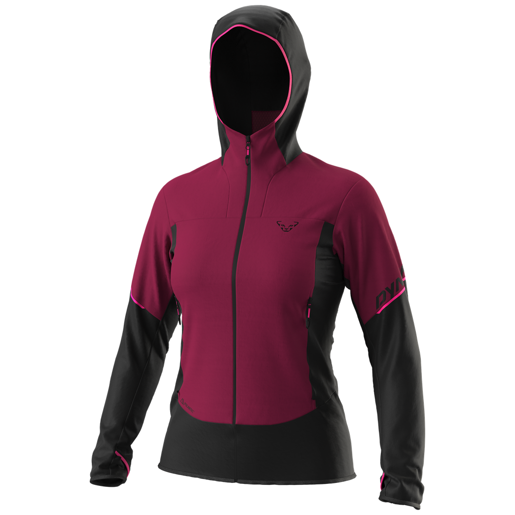 Dámská větrovka Dynafit Traverse Alpha Hooded Jkt W Velikost: M / Barva: černá/fialová
