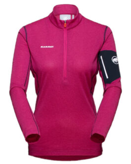 Dámská funkční mikina Mammut Aenergy Light ML Half Zip Pull Women Velikost: L / Barva: růžová