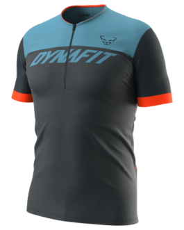 Pánský cyklistický dres Dynafit Ride Light 1/2 Zip SS Tee M Velikost: XXL